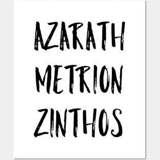 Azarath Metrion Zinthos (Alternate) Posters and Art